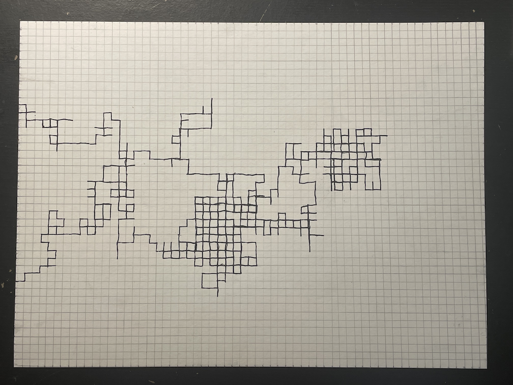 a random walk with pen on paper